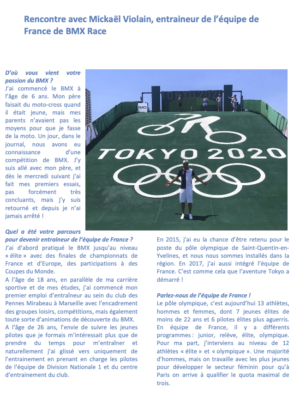 Rencontre avec Mickaël Violain, entraineur de l’équipe de France de BMX Race